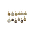18k Gold Colored Diamond Charm Pendant Jewelry findings - K Jewelry Accessories
