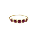 18K Gold Dainty Natural Ruby Ring For Women - K Jewelry Accessories