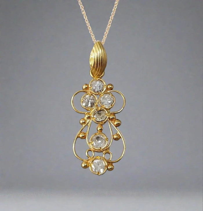 18k Gold Diamond Charms Pendant For Women - K Jewelry Accessories