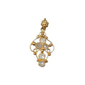 18k Gold Diamond Pendant Charm Easy to use Diy findings - K Jewelry Accessories