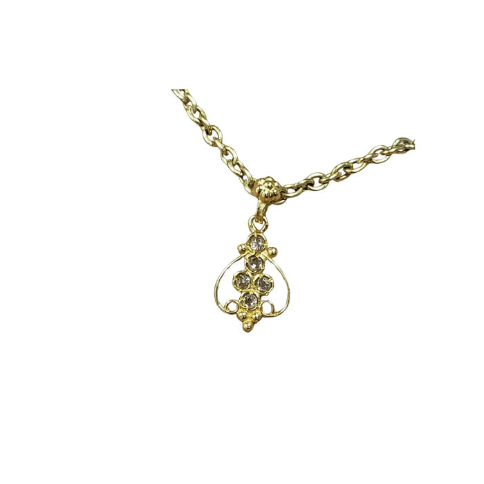 18k Gold Diamond Pendant Charm Jewelry Findings - K Jewelry Accessories