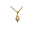 18k Gold Diamond Pendant Handmade Charms for her - K Jewelry Accessories