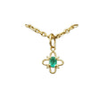 18k Gold Emerald Necklace Pendant - K Jewelry Accessories