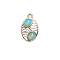 18k Gold Ethiopian Opal Charm Pendant Jewelry Findings - K Jewelry Accessories