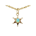 18k Gold Ethiopian Opal Star Pendant Shape For Women - K Jewelry Accessories