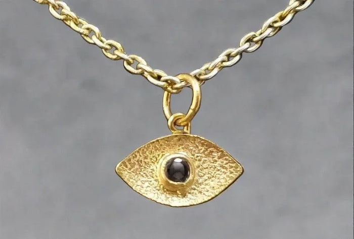 18k Gold Evil Eye Diamond pendant Designer jewelry - K Jewelry Accessories
