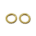 18k Gold Filled Push Clasp: Spiral Lock Connector, 16mm