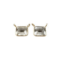 18k Gold Green Amethyst Charm Connector for Women - K Jewelry Accessories