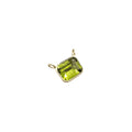 18k Gold Green Peridot Charm Pendant Connector - K Jewelry Accessories