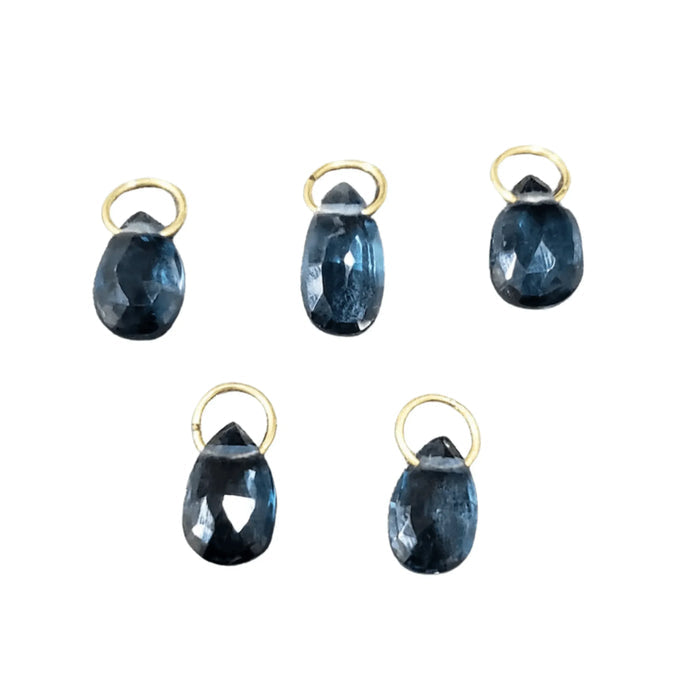 18k Gold London Blue Topaz Charm for women - K Jewelry Accessories