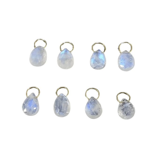 18k Gold Moonstone Pendants Rainbow for women - K Jewelry Accessories
