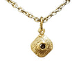 18k Gold Natural Brown Diamond Pendant Elegant Design - K Jewelry Accessories