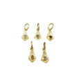 18k Gold Natural Brown Diamond Pendant Jewelry findings - K Jewelry Accessories