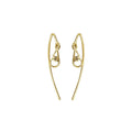 18k Gold Natural Dainty Diamond Earrings - Fish Wire - K Jewelry Accessories
