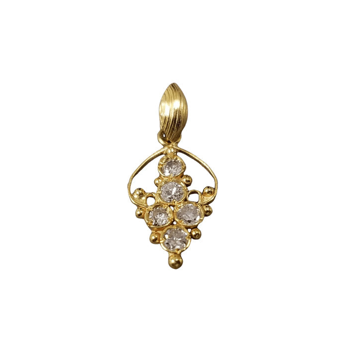 18k Gold Natural Diamond Pendant Best Jewelry findings - K Jewelry Accessories