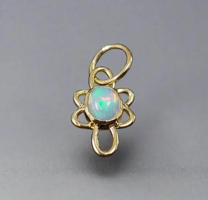 18k Gold Opal Charm Pendant Different Shape Designer - K Jewelry Accessories