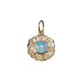 18k Gold Opal Charm Pendant Very Beautiful Floral For Women - K Jewelry Accessories