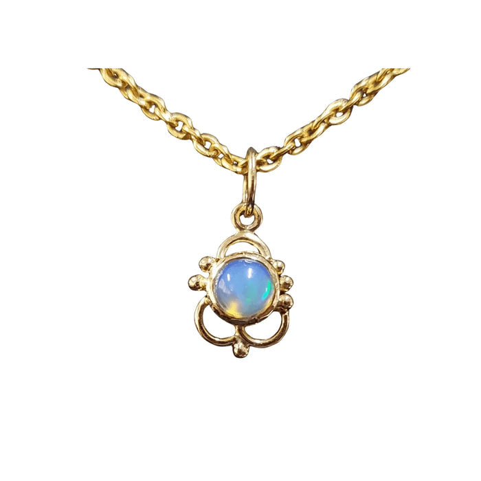 18k Gold Opal Pendant Handmade jewelry For Women - K Jewelry Accessories