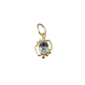 18k Gold Oval Aquamarine Pendant Elegant shape for women - K Jewelry Accessories