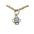18k Gold Oval Opal Pendant Minimalistic For Her - K Jewelry Accessories
