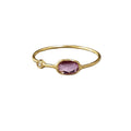 18k Gold Pink Sapphire & Diamond Ring Birthstone Gift - K Jewelry Accessories