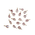 18k Gold Pink Sapphire Rose Gold Charm Jewelry Findings - K Jewelry Accessories