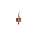 18k Gold Pink Tourmaline Baguette & Diamond Pendant - K Jewelry Accessories