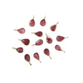 18k Gold Pink Tourmaline Charm Tear drop shape for her - K Jewelry Accessories