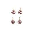 18k Gold Pink Tourmaline Necklace Charms for women - K Jewelry Accessories