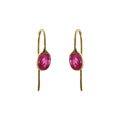18k Gold Ruby Dainty Earrings - K Jewelry Accessories