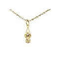 18K Gold Rustic Diamond Pendant Handmade jewelry findings - K Jewelry Accessories
