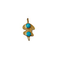 18k Gold Vermeil Minimalist Turquoise Charm - K Jewelry Accessories