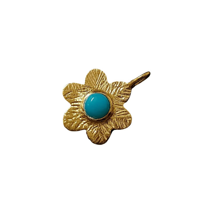 18k Gold Vermeil Tiny Turquoise Charms - K Jewelry Accessories