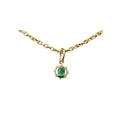 18k Gold Zambian Emerald Pendant Cute Charm - K Jewelry Accessories