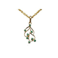 18k Gold Zambian Emerald Pendant Jewelry Designer piece - K Jewelry Accessories