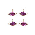 18k Rhodolite Garnet Gold Necklace Lips Charm Very Beautiful - K Jewelry Accessories