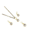18k Solid Gold Rose Cut Diamond Charm