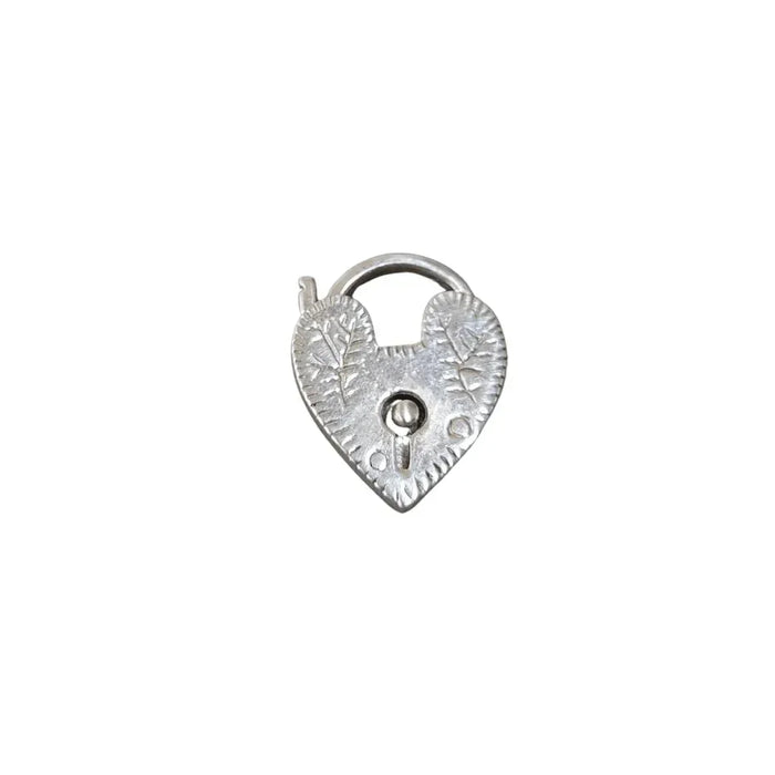 19 mm 925 Sterling Silver Heart Clasp Padlock - K Jewelry Accessories