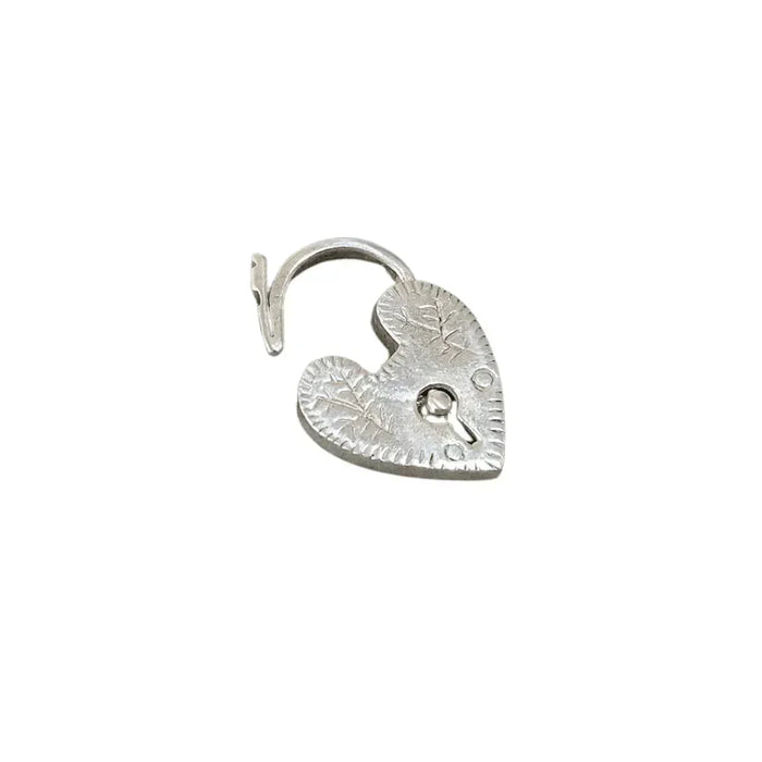 19 mm 925 Sterling Silver Heart Clasp Padlock - K Jewelry Accessories