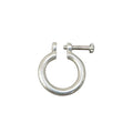 19.5 mm 925 Sterling Silver Horseshoe Clasp - K Jewelry Accessories