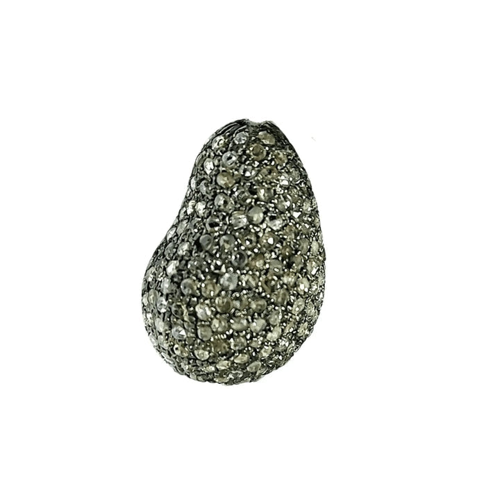 22 mm 925 Silver Diamond Nugget Beads - K Jewelry Accessories