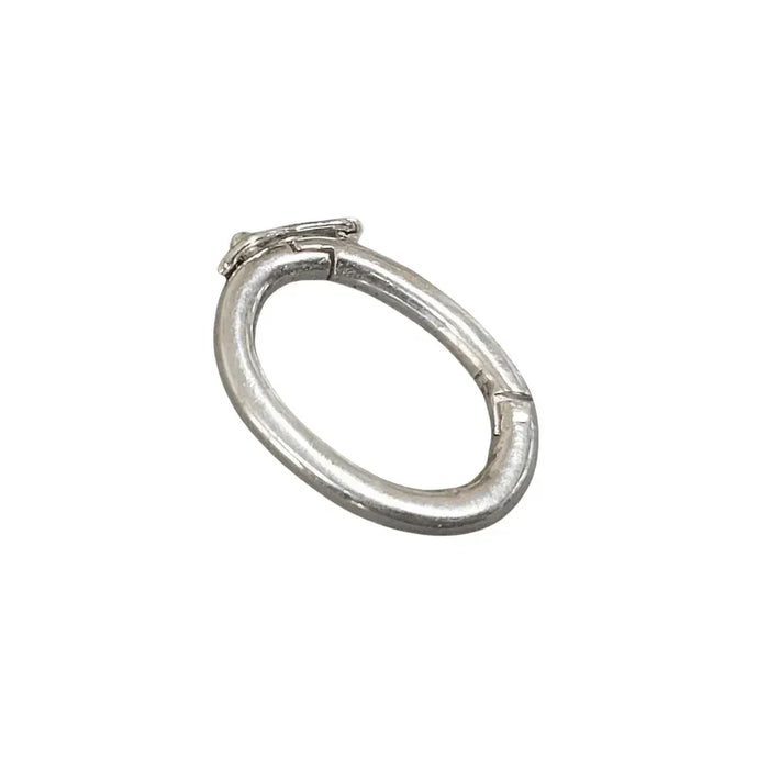 23 x 15.5 mm 925 Silver Oval Clasp Sterling - K Jewelry Accessories