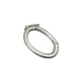 23 x 15.5 mm 925 Silver Oval Clasp Sterling - K Jewelry Accessories