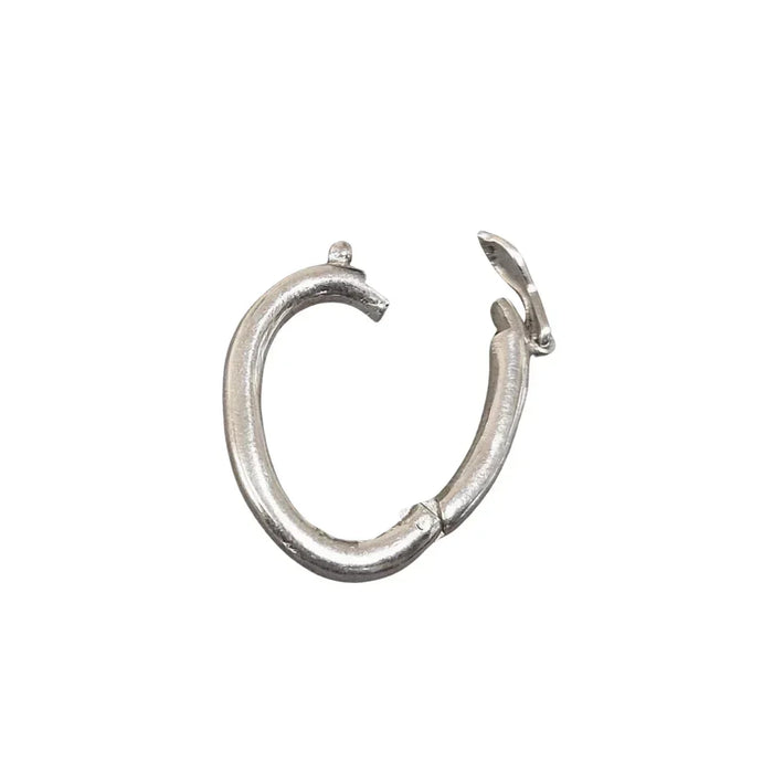 23 x 15.5 mm 925 Silver Oval Clasp Sterling - K Jewelry Accessories