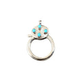 25 x 19 mm 925 Sterling Turquoise Lobster Clasp Silver - K Jewelry Accessories