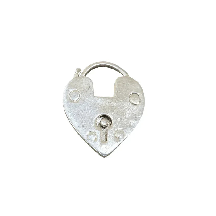 26 mm 925 Sterling Silver Heart Padlock Clasp - K Jewelry Accessories