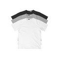 3 PACK T-SHIRTS / WHITE / GRAY / BLACK