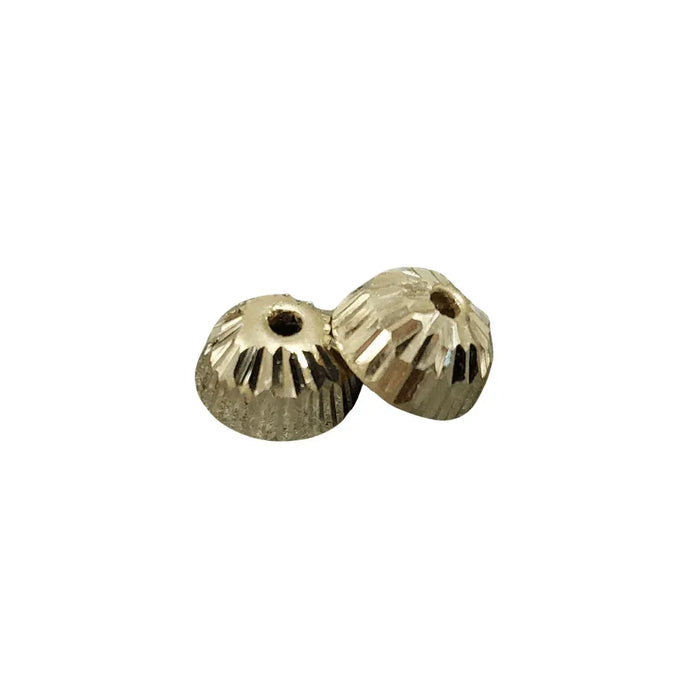 6 MM Gold Beads Round Bead Half - K Jewelry Accessories
