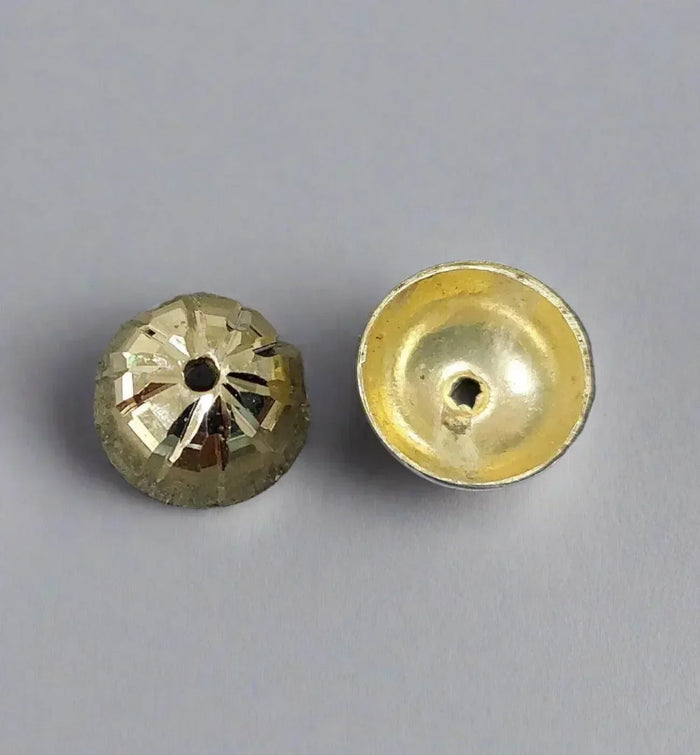 8 mm 18k Gold Bead Half Round - K Jewelry Accessories