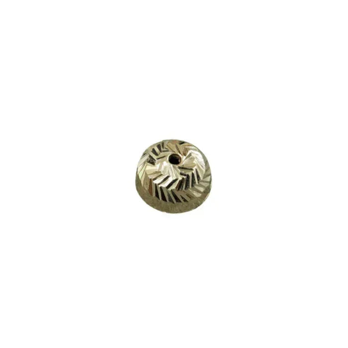 8 MM 18k Gold Half Round Bead - K Jewelry Accessories